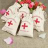 10pcs, Emergency Survival Kit Bag For Hangover, Bachelor/bachelorette Party Supplies In Coarse Linen Bag