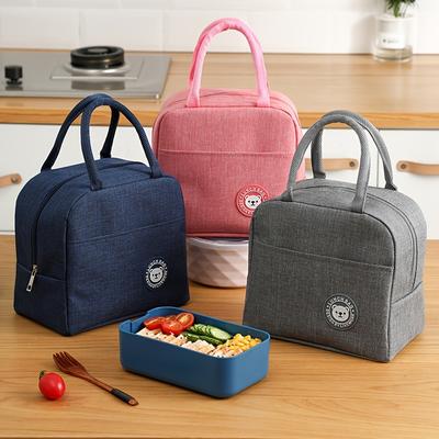 1pc Portable Lunch Box Bag, Outdoor Meal Bag, Insu...