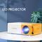 Mini Projector, Portable Projector For Cartoon, Outdoor Movie Projector, Led Pico Video Projector For Home Theater Movie Projector With Hd Usb Interfaces And Remote Control