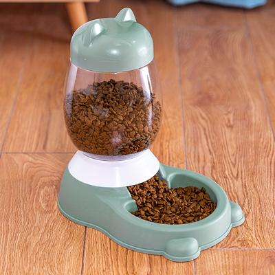 TEMU 1pc Large Capacity Pet Automatic Feeder, Gravity Cat Food Dispenser, Convenient And Hygienic Solution For Cat Feeding Supply