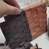50pcs 1:16 Mini Bricks, Small Bricks For Landscape, Red Miniature Bricks Model Brick Wall Crafts, Realistic Fake Bricks, For Dollhouse Mini Garden Accessories
