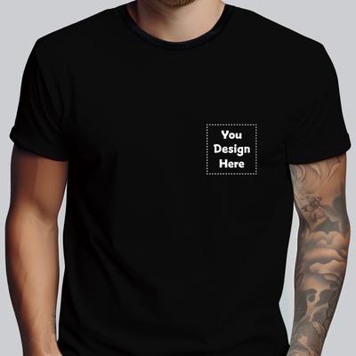 TEMU Custom T-shirt, Personalized Tees For Men, Casual Short Sleeve Custom Printed T-shirt For Summer Image