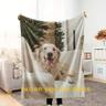 1pc Custom Blanket Custom Pet Blanket Use Pet Photo Blanket Personalized Dog Blanket Cat Picture Blanket Pet Photo Blanket Dog Gift Blanket Flannel Couch Blanket