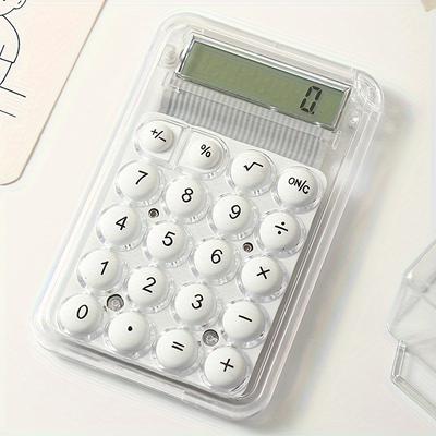 1pc Of Cute Mini Palm Calculator Pocket Portable T...