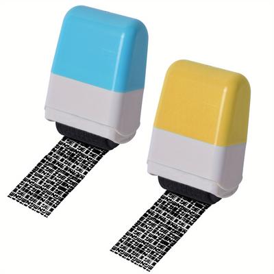 Secure Your Identity With 2-piece Roller Stamp Pri...