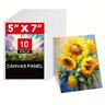 10pcs Canvas Panel Size About 18*13cm/7*5.11inch, Painting Canvas Board - Cotton Pre-stretched Canvas Board, Artist Canvas Board, Suitable For Acrylic, Oil And Color Painting