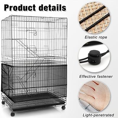 1pc Bird Cage Cover, Parrot Cage Net, Dust-proof C...