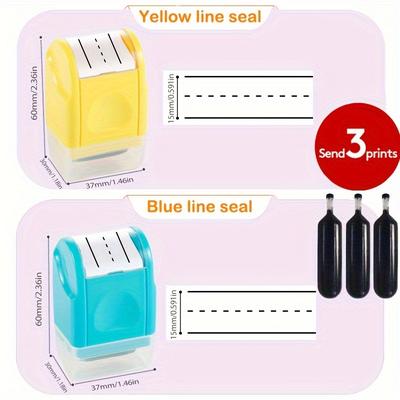 2 Dotted Handwritten English Lines With Practice Roller Seals Suitable For Parents And Teachers To Automatically Fill Ink Lines With Roller Seals, Teacher Office Handwritten Practice Classroom Gifts