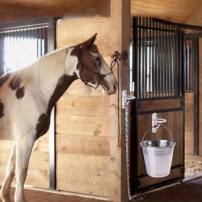 Bucket Hooks For Horses, Equestrian Bucket Hook, Metal Water Bucket Hangers Horse Stalls Feed Bucket Barn Farmhouse Supplies