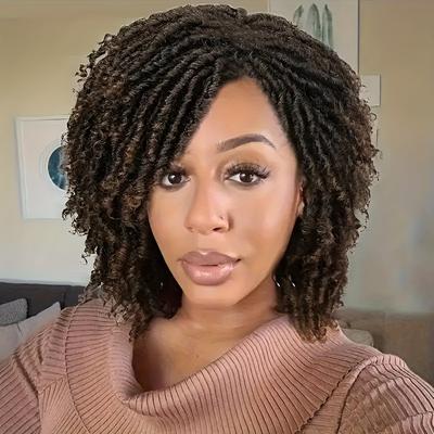 Dreadlock Wig Short Braided Wigs For Women And Man...