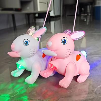 Children's Toys, Electric Cartoon Rabbits With Lights And Music Toys, Boys And Girls Toys, Simulated Rabbit Gifts Christmas Gifts