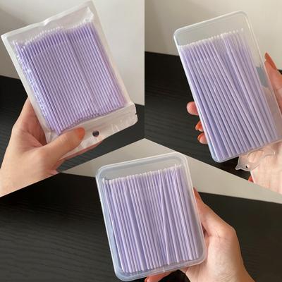 100pcs Disposable Micro Applicators Brush For Makeup And Personal Care Cosmetic Micro Brush, Microswabs For Eyelash Extensions, Nails, Eyeliner