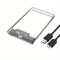 1pc Transparent Hdd Case, Hdd Enclosure 2.5 Ssd Sata To Usb 3.0 Type-c 3.1 Adapter External Hard Drive Box