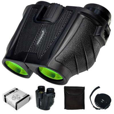 Compact Binoculars For Adults - High Powered Binoculars For Bird Watching - Easy Focus Binoculars With Low Light Vision For Outdoors, Travel, Hiking And Camping