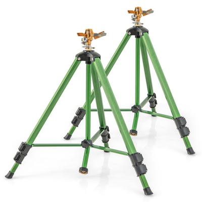 Costway Impact Sprinkler on Tripod Base Set of 2 with 360 Degree Rotation-L