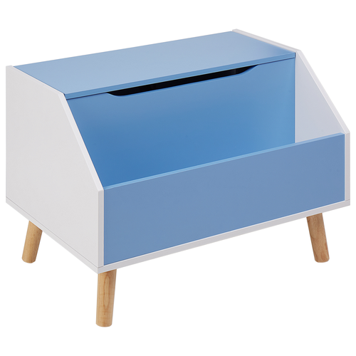 Aufbewahrungskiste Blau 43 x 60 cm Spielzeugtruhe Spielzeugbox für Kinderzimmer