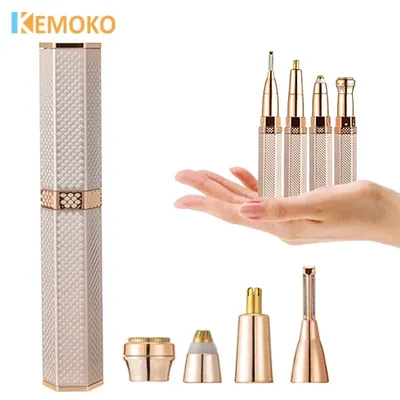 4 In 1 Facial Electric Shaver For Women Eyebrow Trimmer Body Epilator Rechargeable Painless Eyebrow