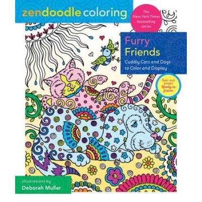 Zendoodle Coloring: Furry Friends: Cuddly Cats And Dogs To Color And Display