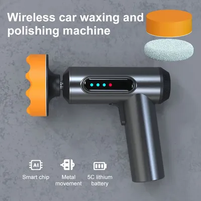 Car Polisher Handheld Wireless Polisher Car Polishing Waxing Machine Power Tool for Car Body Cleanig