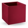 Vaso cubo in resina Cosmos 45 cm. Rosso Oriente - Rosso Oriente