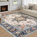 White 36 x 24 x 0.25 in Living Room Area Rug - White 36 x 24 x 0.25 in Area Rug - Bungalow Rose Senikka vintage Rug, Ultra-Thin Anti Slip Washable Rug for Living Room, Kitchen, Bathroom | Wayfair