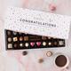 Congratulations Box of Chocolates | 30 Chocolates Chocolate Gift for Her & Him Artisan Handmade Chocolates Belgian Chocolate Gift Box