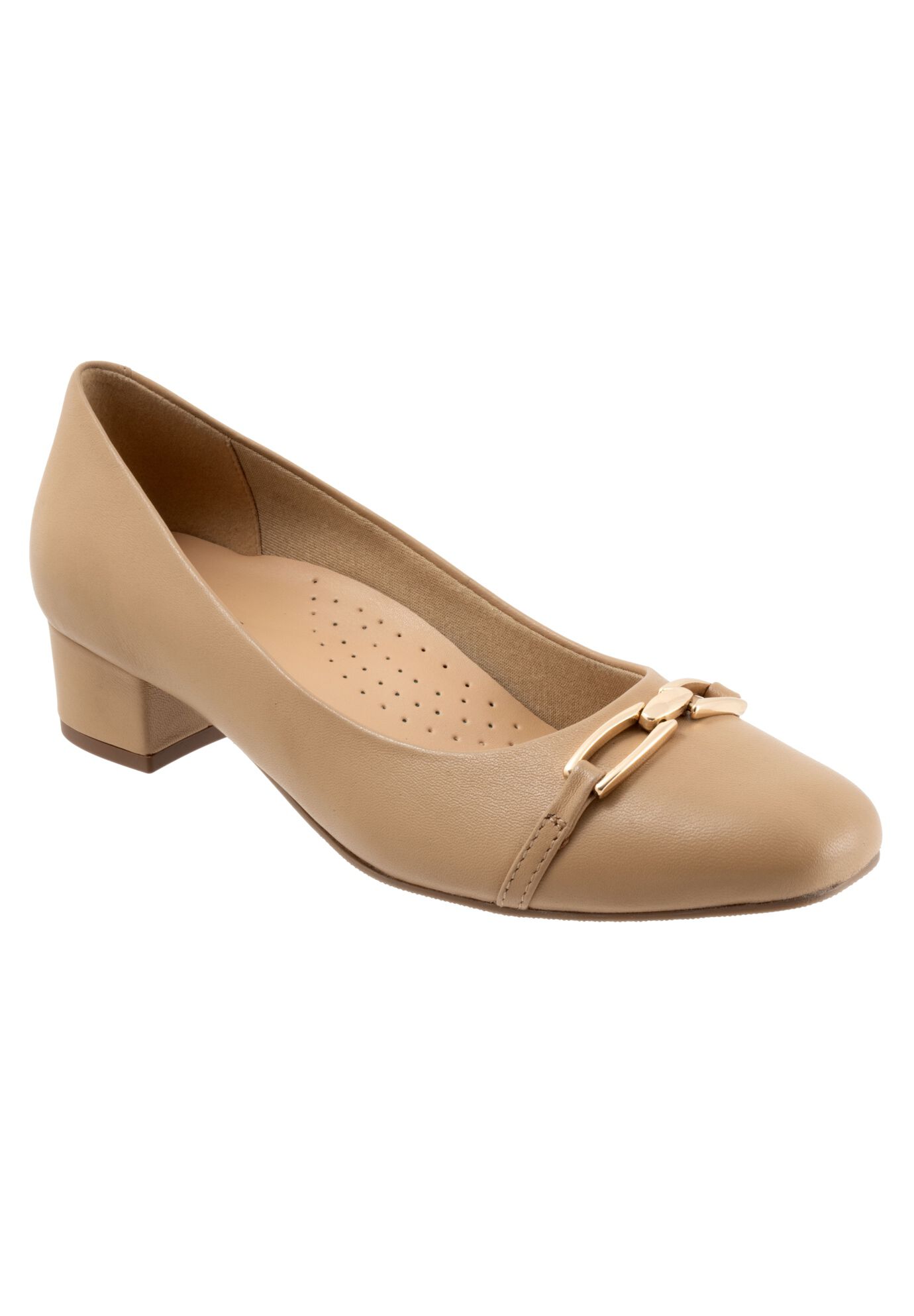 Women's Dakota Heeled Pump by Trotters in Nude (Size 10 1/2 M)