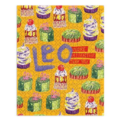 H Miller Ink Illustration Leo Birthday Treats in Orange Puzzle