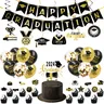 2024 Abschluss saison Thema Party Dekor glücklich Abschluss Banner Ballon Spirale hängen Kuchen