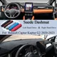 Per Renault Captur Kaptur G2 2020 2021 2022 2023 Pelle Scamosciata Dash Zerbino Dash Zerbino Copertura Cruscotto Pad Parasole Tappeto Accessori