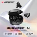 Auricolari wireless Monster Ture Cuffie Bluetooth 5.4 con cancellazione del rumore AI IPX5 Auricolari sportivi impermeabili con microfono Cuffie TWS