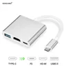 3 in 1 USB Hub USB C zu HDMI-kompatibler Splitter Hub Typ C zu HDMI-kompatibler USB 3 0 Docking