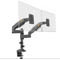 NB H180 Supporto da tavolo per doppio monitor Braccio Molla a gas Full Motion 17 "-27" Supporto per TV LCD Staffa ergonomica per morsetto a doppio braccio 2-9 kg ciascuno
