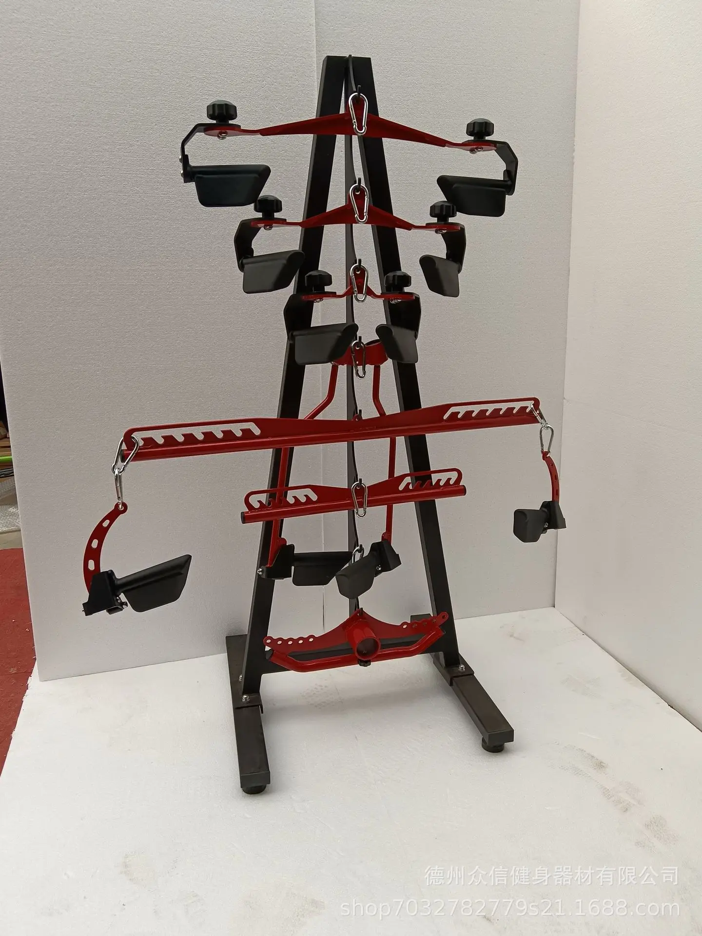 Einstellbare Fitness Lat Pull Down Bar Gym Pulley Kabel Maschine Aufsätze Hause Bizeps Trizeps Zurück Blaster Rudern Workout Griff Image