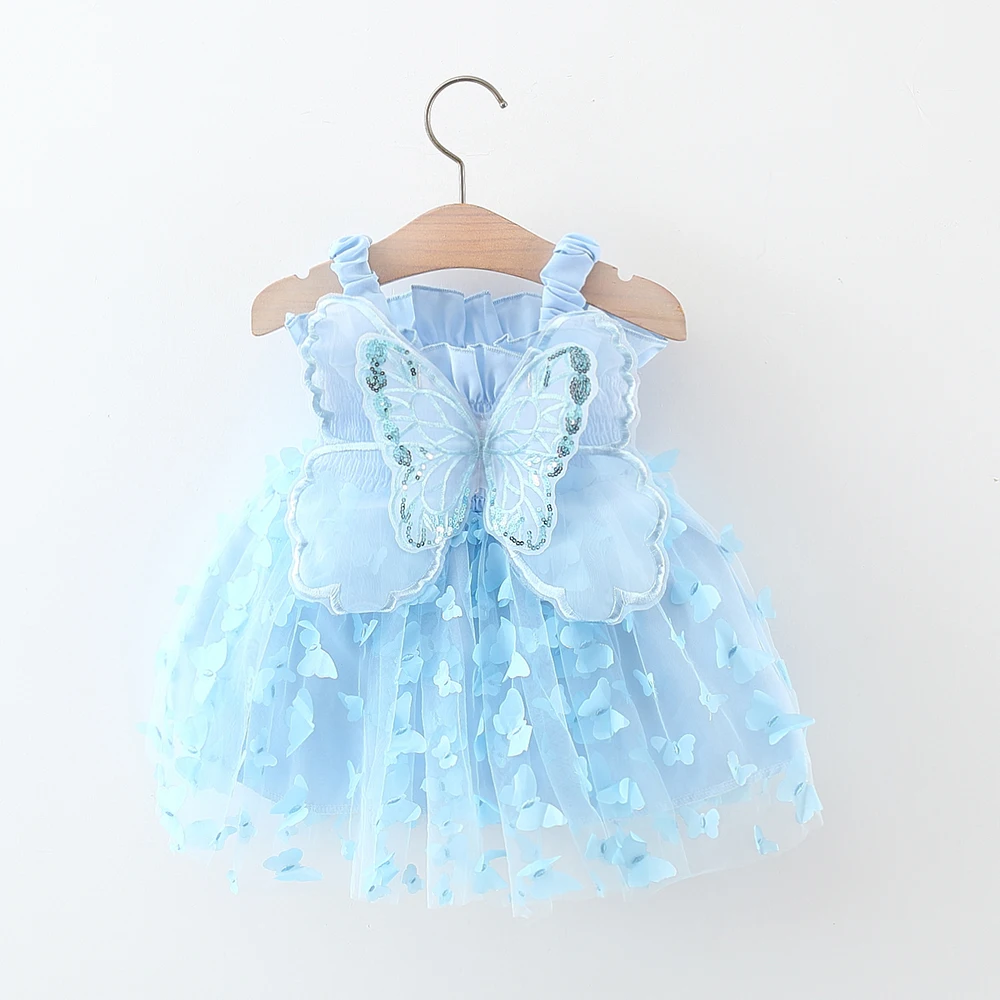 Sommer Baby Mädchen neue Flügel Kleid Mädchen Mode Party Kleid Image