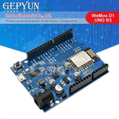 ESP-12E wemos d1 uno r3 ch340 ch340g wifi entwicklungs board basiert esp8266 schild smart Image