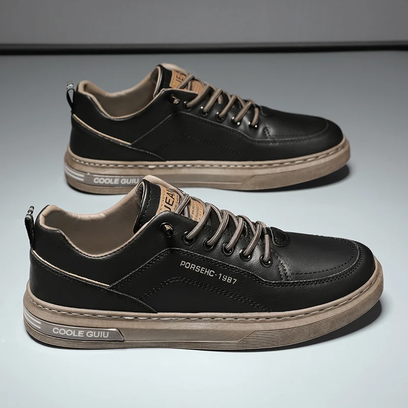 Original Männer Frühling Casual Schuhe Atmungsaktive schwarze Turnschuhe Mode Fahren Walking Tennis Schuhe für Männliche Skate Wohnungen