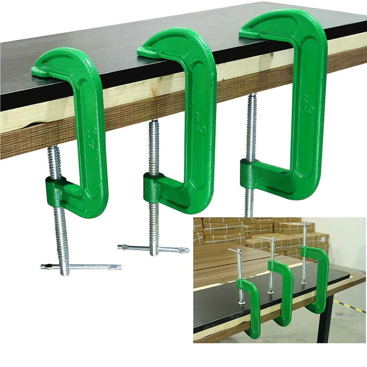 6 Zoll/3 Zoll/1 Zoll G-Typ-Klemme Holzbearbeitungsklemme Vorrichtung Eisenklemme Starke Klemme Holzbearbeitungswerkzeug Klemme Zubehörwerkzeug Image