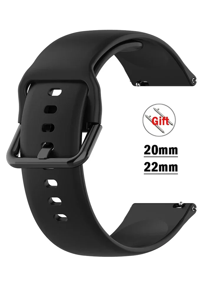 20mm 22mm Armband für Samsung Galaxy Uhr 6/5/Pro/3/4/6 klassisch 43mm 47mm/aktiv 2 Silikon Sport Armband Huawei GT 3-2-2e Band Image