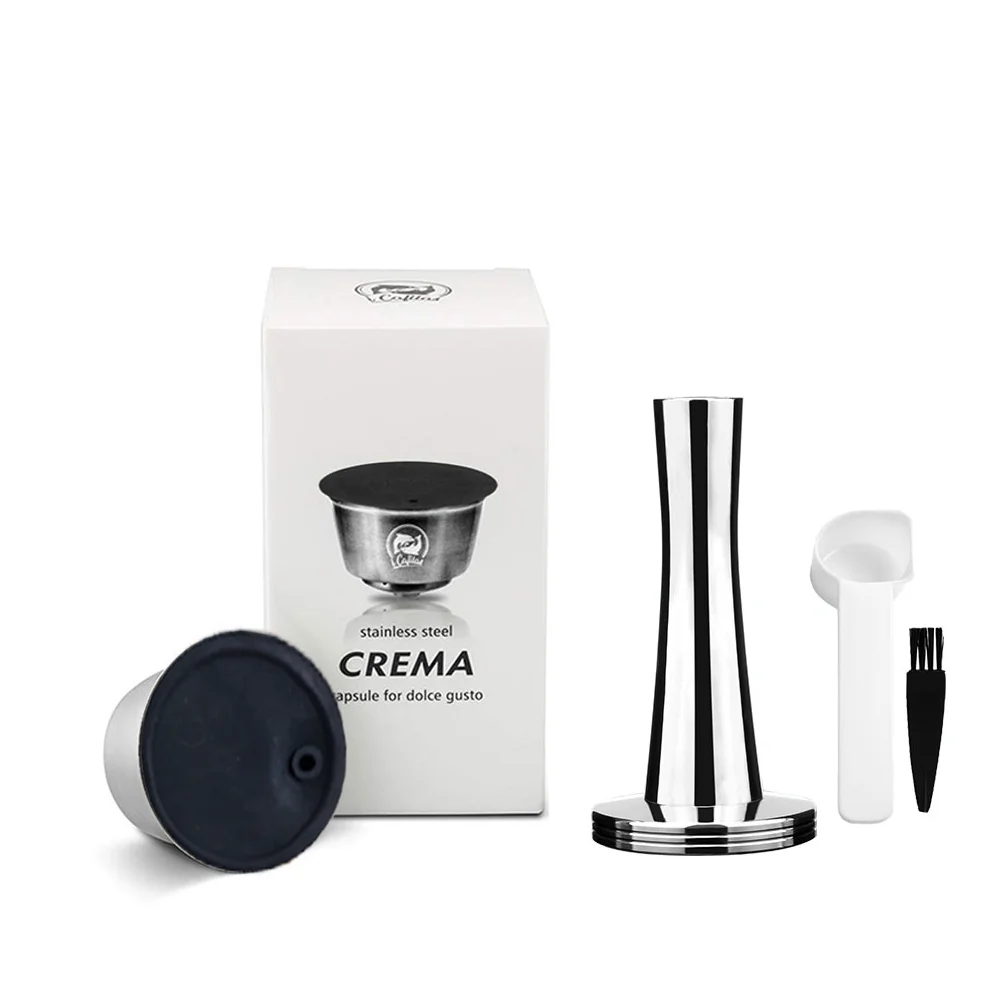 iCafilas Für Dolce Gusto Crema Kaffee Filter Wiederverwendbare Nachfüllbare Kaffee Kapsel Edelstahl Pod Nescafe Körbe Lumio Tasse Image