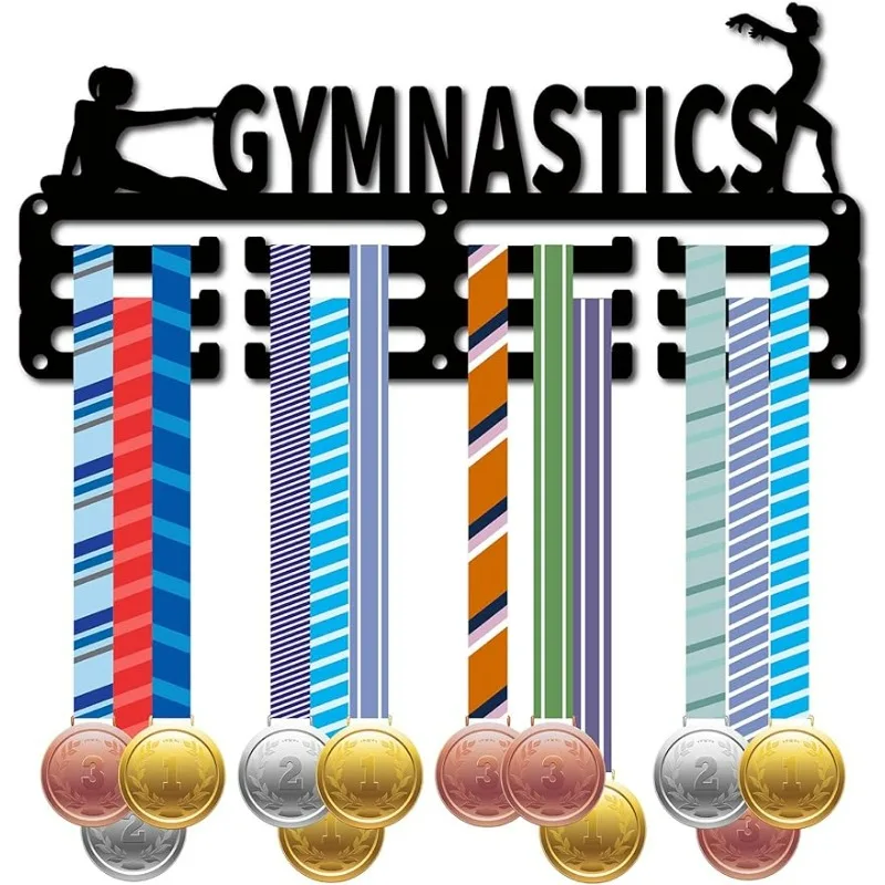 1PC Gymnastik Medaille Halter Medaille Aufhänger Display Rack Sport Metall Hängen Auszeichnungen Eisen Kleine Halterung Dekor Auszeichnungen für Frauen wand