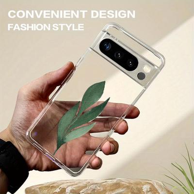 TEMU Artistic Leaf Popular Pattern, Thin, Shock-resistant And Protective Case, Suitable For /pixel 8/pixel 7/pixel 7a/ Pro/ 6a/ 6 Mobile Phones Image