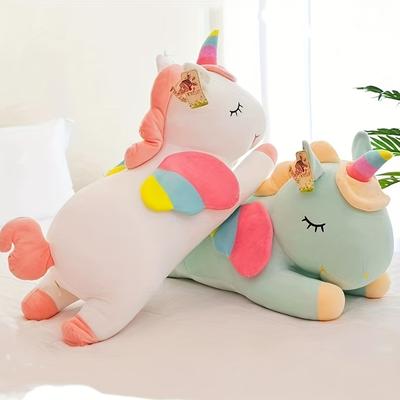 Cuddle Up With This Magical Rainbow Unicorn Plush Toy Sofa Pillow For Healing And Comfort