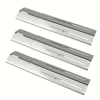 TEMU 2/3/4/5/6pcs, Stainless Steel Universal Heat Tents Replacement For , Charbroil, Nexgrill, , Adjustable Heat Plate, , Bbq Burner Cover, Heat Shield, Bbq Replacement Assessories Image