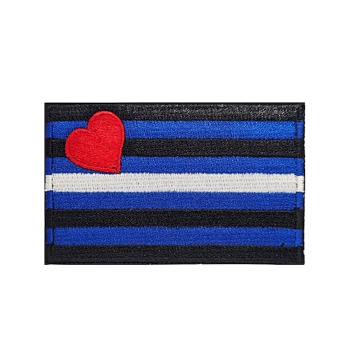 Pride Regenbogenflagge Schwul und Bisexuell Festival Gestickte Klettabzeichen Rucksack Dekoration Stoff Patch Weihnachtsgeschenk Image