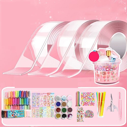 Nano Kleber Quetschen Blasen Druckentlastung Kleber Reiskleber doppelseitiger Kleber DIY Nano Tape Set Weihnachtsgeschenk Image