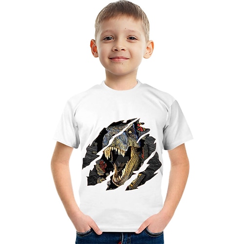 Mode Brief Muster gedruckt Kurzarm T-Shirt Mode 3D bedruckte bunte Hemden für Jungen und Mädchen Image