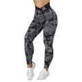 Per donna Pantaloni da yoga Leggings da yoga Vita Alta Yoga Allenamento in Palestra Pilates Collant Tinta a nodi Verde militare Borgogna Verde scuro Spandex Gli sport Abbigliamento sportivo