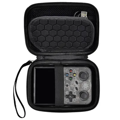 Travel Case Compatible with RG353V/ RG35XX/RG353VS/ R36S Retro Handheld Game Console, Handheld Emulator Storage Holder Organizer