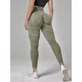 Per donna Pantaloni da yoga Leggings da yoga Vita Alta Yoga Allenamento in Palestra Pilates Collant Grafico Nero Verde militare Cachi Gli sport Abbigliamento sportivo Elasticizzato Taglia piccola